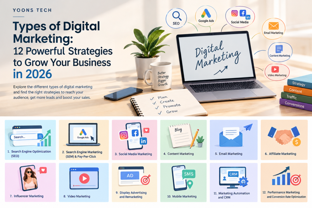 digital marketing strategies infographic collection